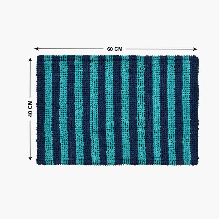 STELLAR HOME Miami Striped Bath Mat - 60x40cm