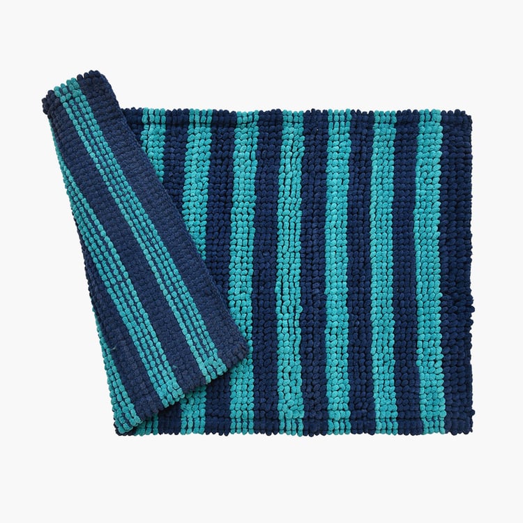 STELLAR HOME Miami Striped Bath Mat - 60x40cm