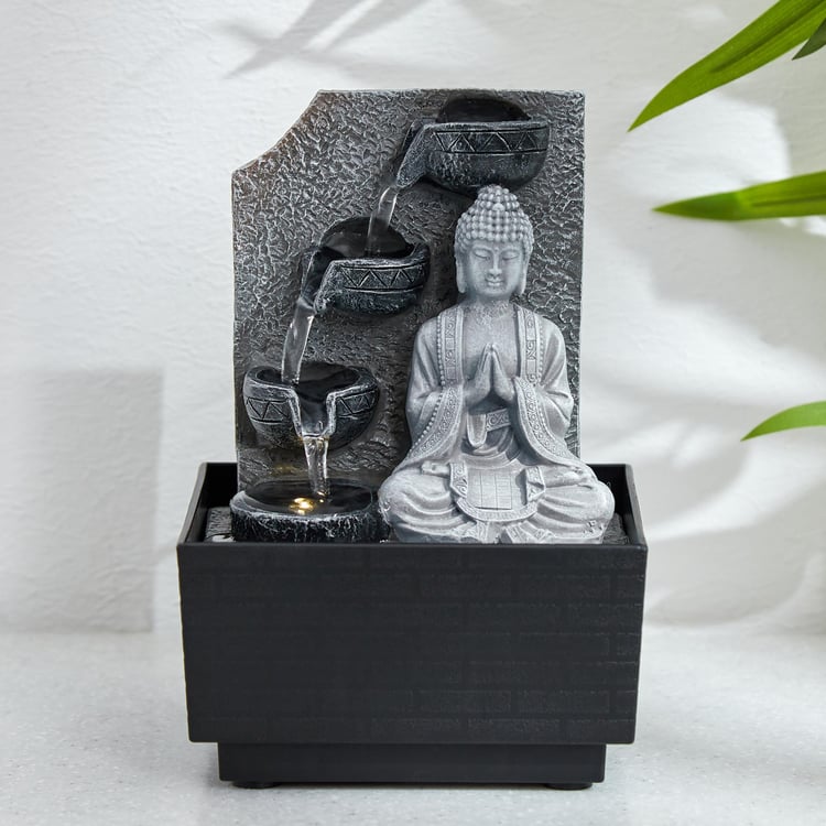 Alpine Carnival Polyresin Buddha Fountain - 13x18cm