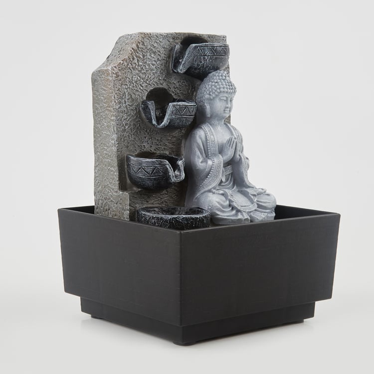 Alpine Carnival Polyresin Buddha Fountain - 13x18cm