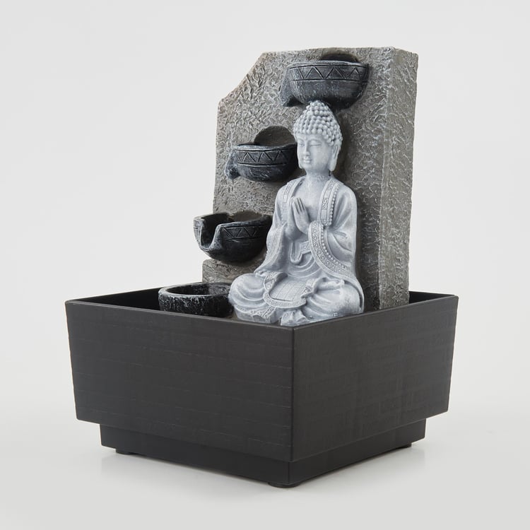 Alpine Carnival Polyresin Buddha Fountain - 13x18cm