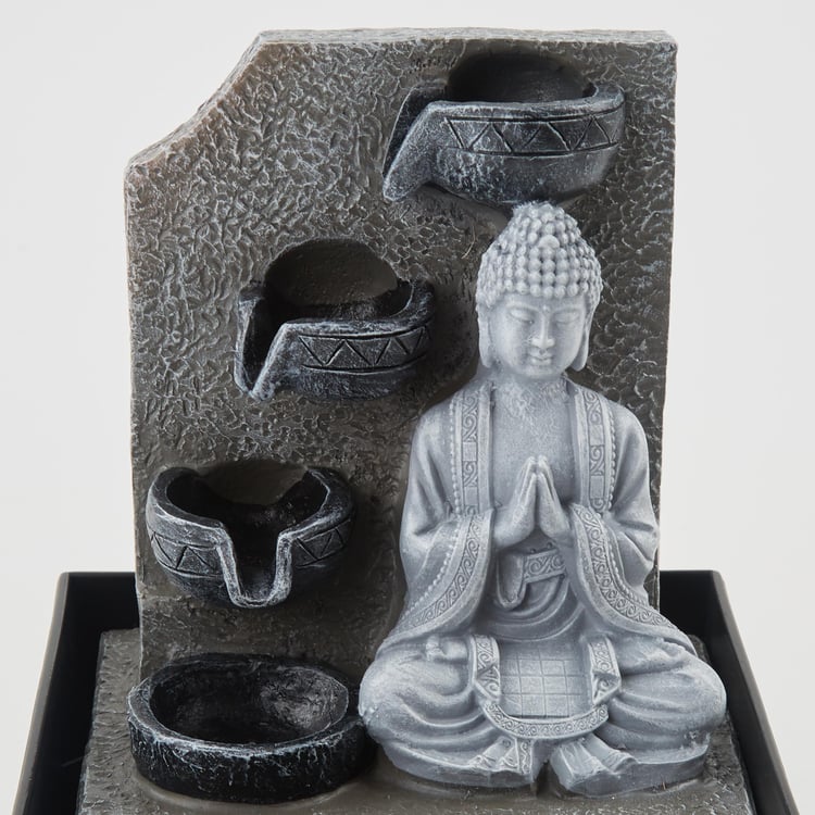 Alpine Carnival Polyresin Buddha Fountain - 13x18cm