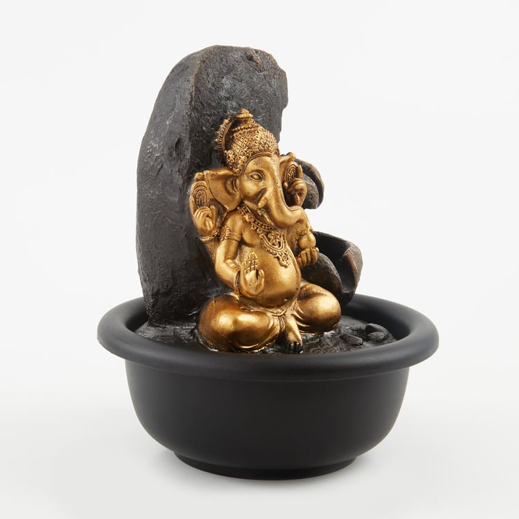 Corsica Alpine Polyresin Ganesha Fountain - 15x18cm