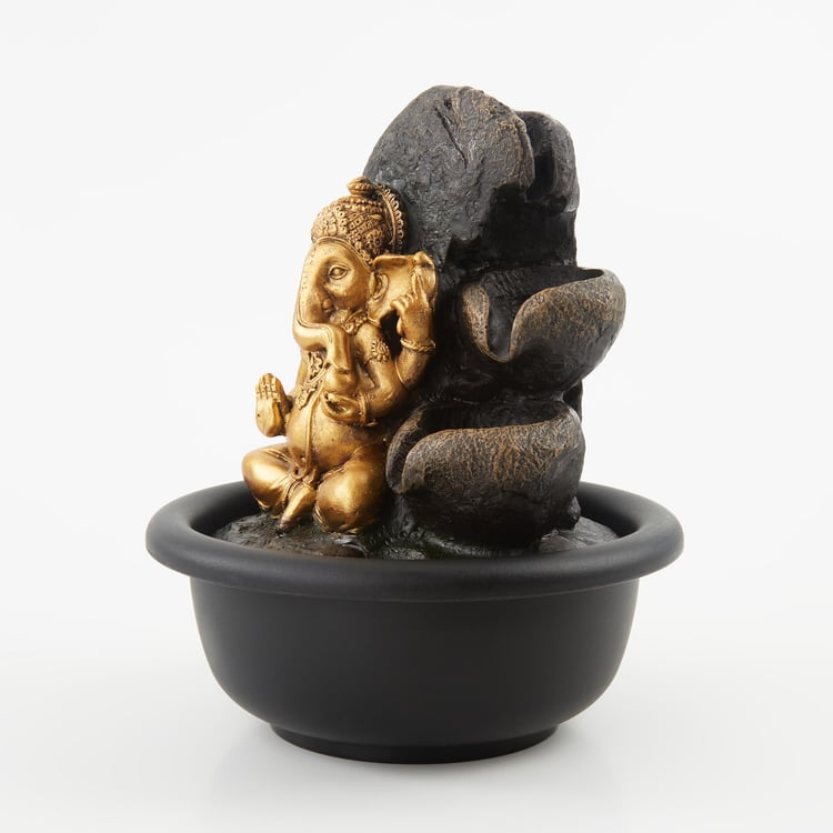 Corsica Alpine Polyresin Ganesha Fountain - 15x18cm