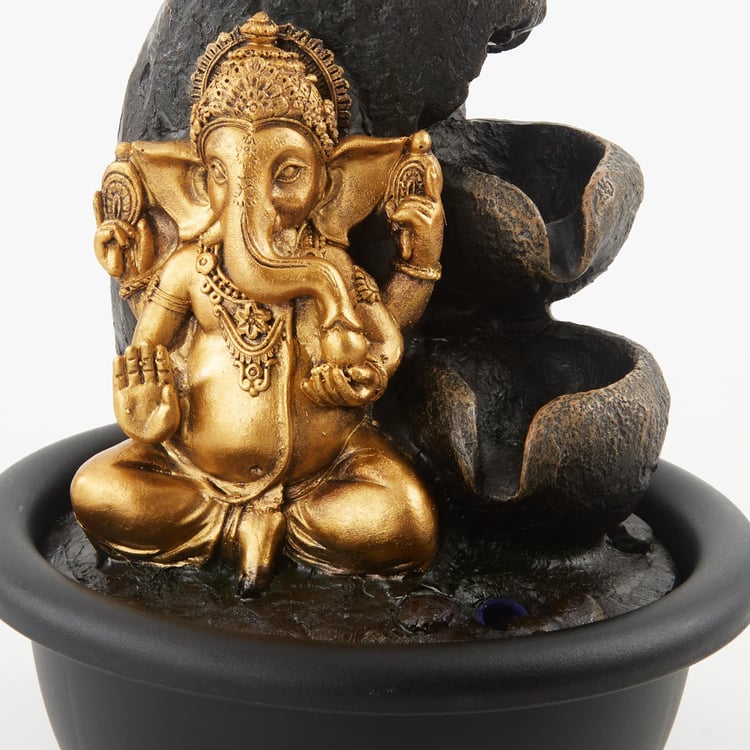 Corsica Alpine Polyresin Ganesha Fountain - 15x18cm