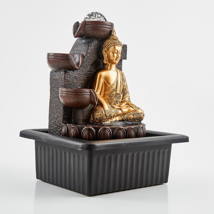 Buy Corsica Alpine Polyresin Meditating Buddha Fountain - 20x18x26cm ...