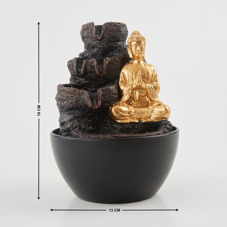 Corsica Polyresin Buddha Fountain - 13x18cm