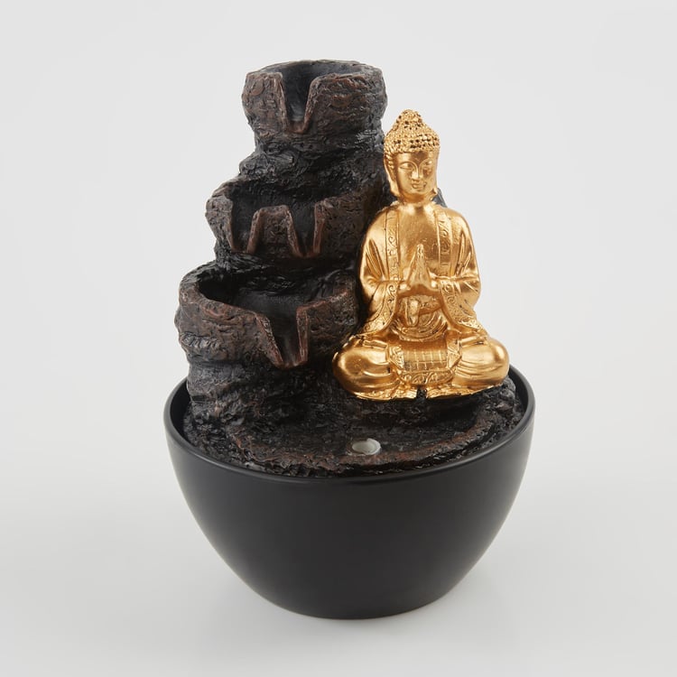 Corsica Polyresin Buddha Fountain - 13x18cm