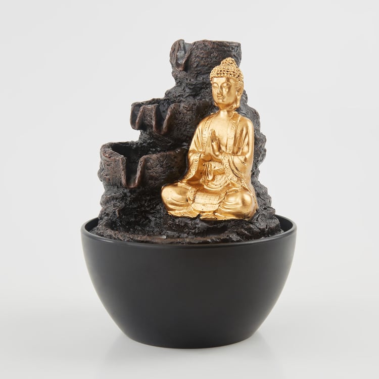 Corsica Polyresin Buddha Fountain - 13x18cm