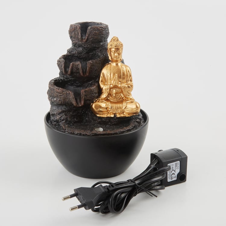 Corsica Polyresin Buddha Fountain - 13x18cm