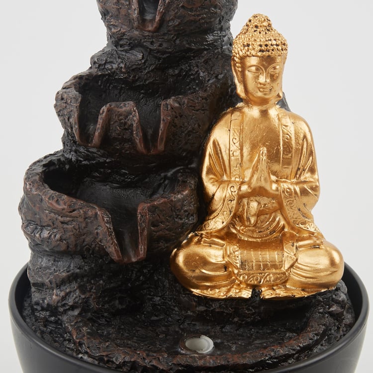 Corsica Polyresin Buddha Fountain - 13x18cm