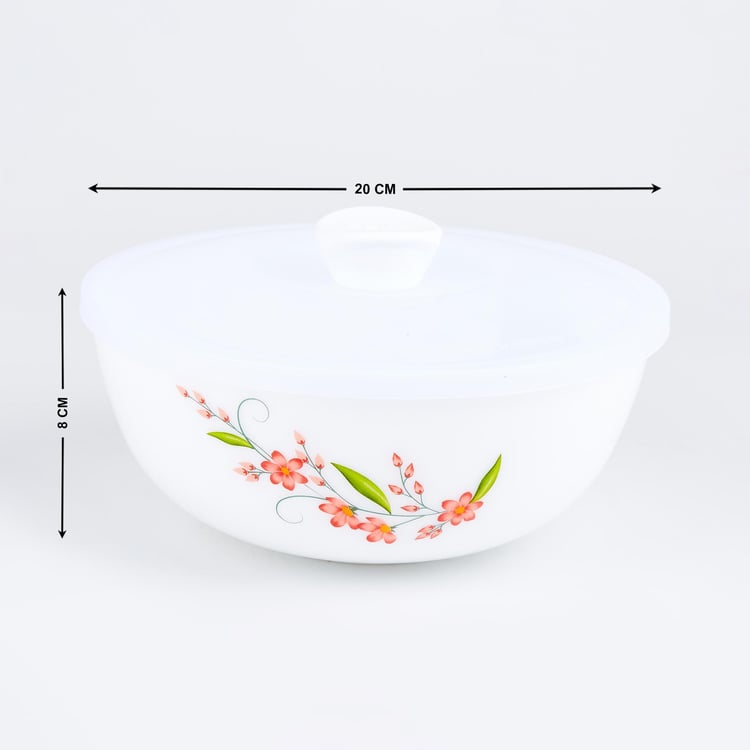 Velox Creeper Set of 3 Opalware Printed Mixing Bowls with Lids