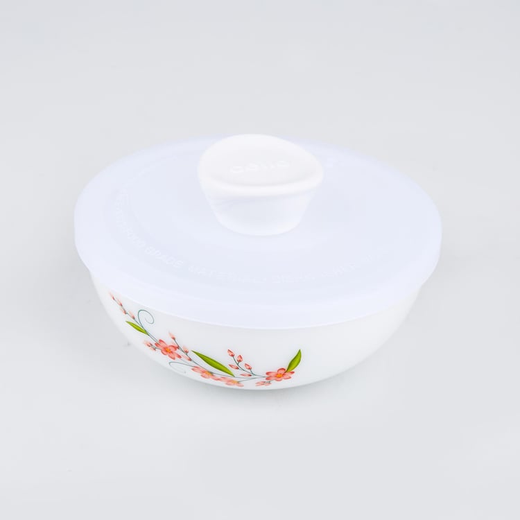 Velox Creeper Set of 3 Opalware Printed Mixing Bowls with Lids