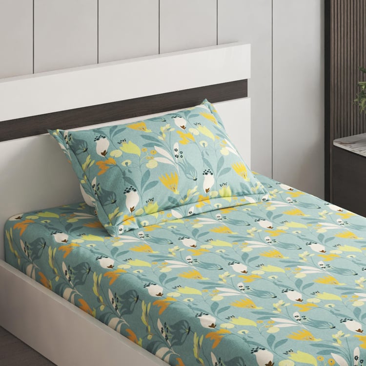 Harold Printed 2Pcs Single Bedsheet Set