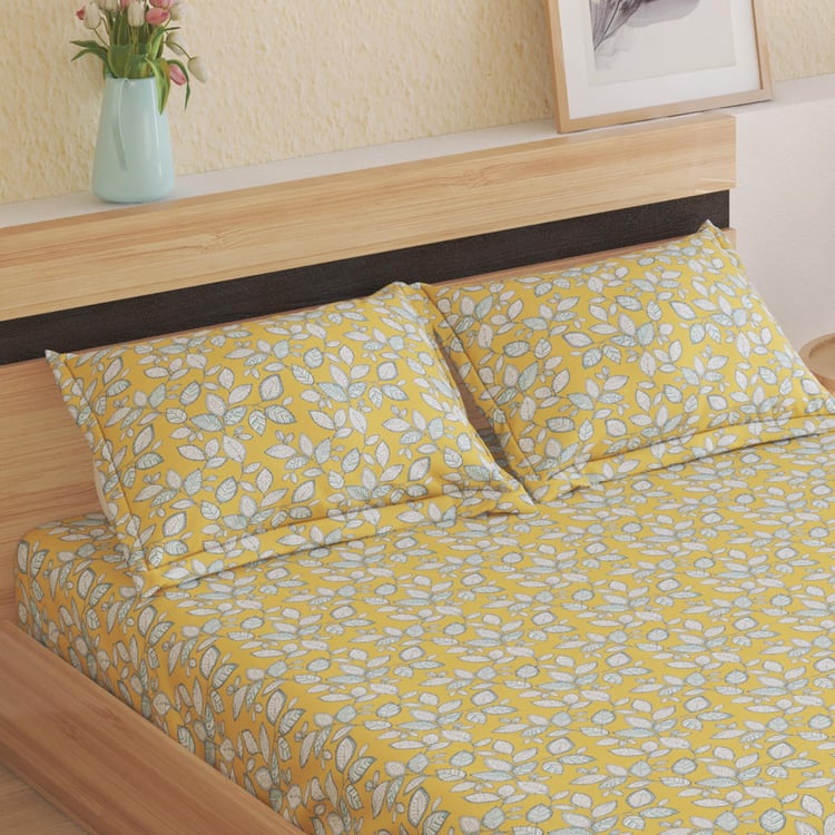 Harold Floral Print 3Pcs Queen Bedsheet Set