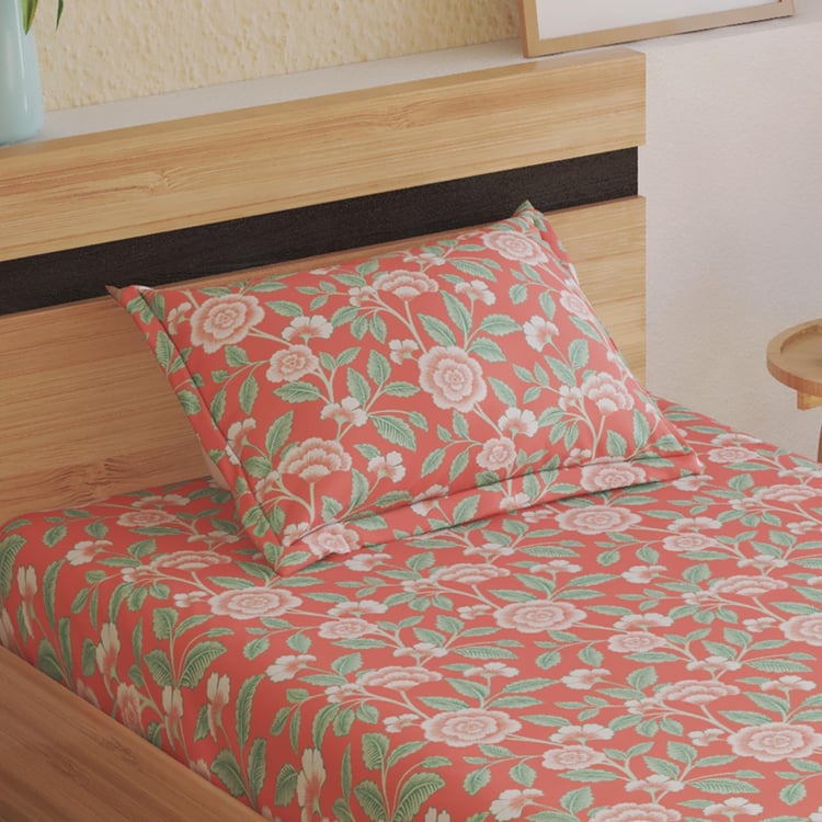 Harold Floral Print 2Pcs Single Bedsheet Set