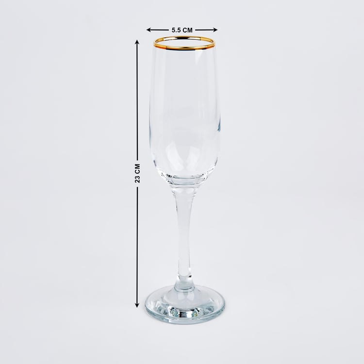 Kin Set of 6 Champagne Glasses - 210ml