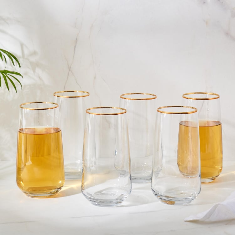 Kin Set of 6 Highball Glasses - 370ml