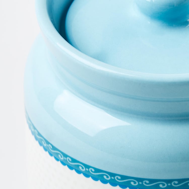 Luke Mad For India Set of 2 Bone China Printed Storage Canisters - 540ml