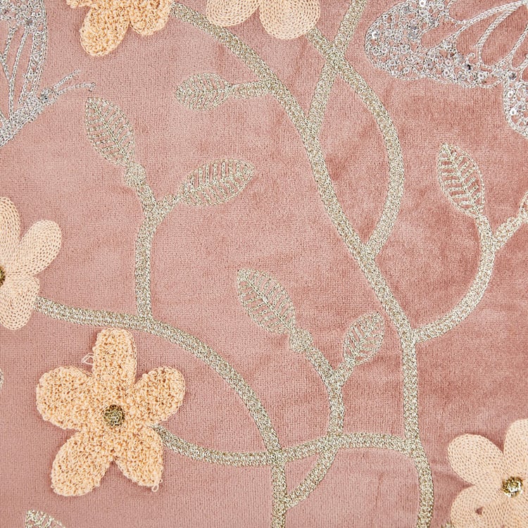 Eternity Vivere Embroidered Filled Cushion - 40x40cm