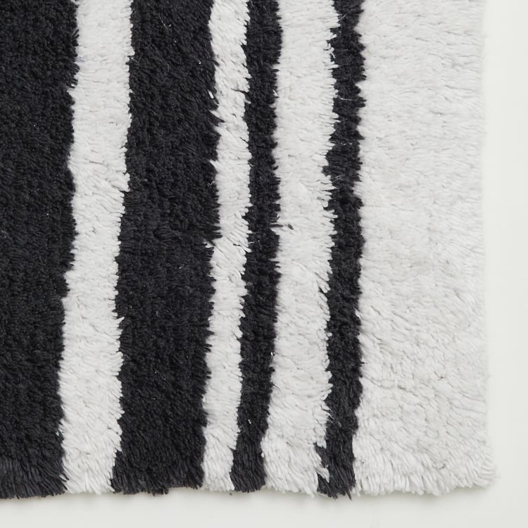 Corsica Cotton Stripes Anti-Slip Bath Mat - 60x40cm