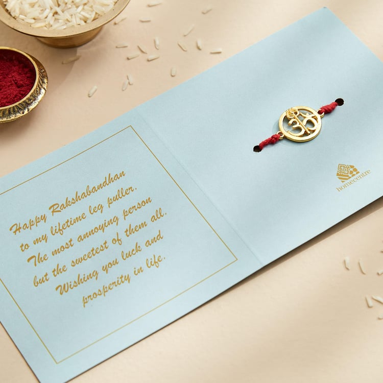 Bandhan Om with Trishul Rakhi