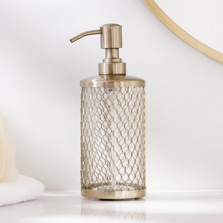 Panama Cage Glass Soap Dispenser - 250ml