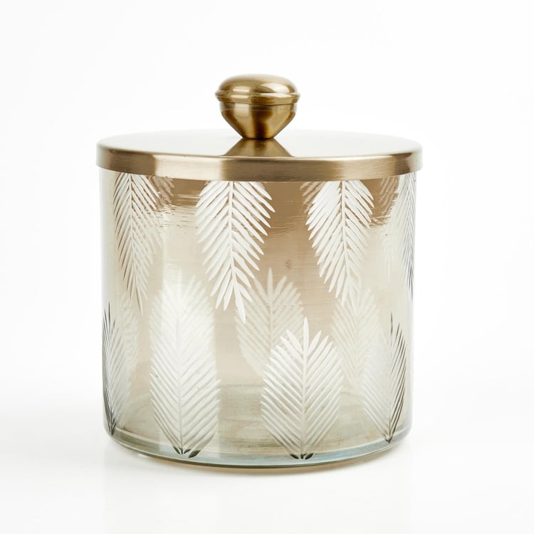 Panama Gatun Glass Cotton Jar