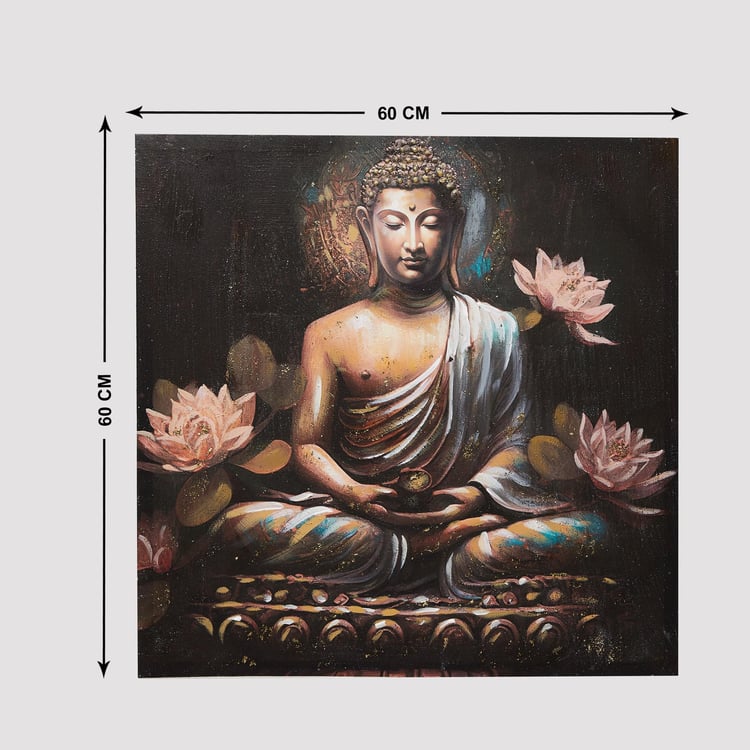 Artistry Canvas Meditating Buddha Picture Frame - 60x60cm