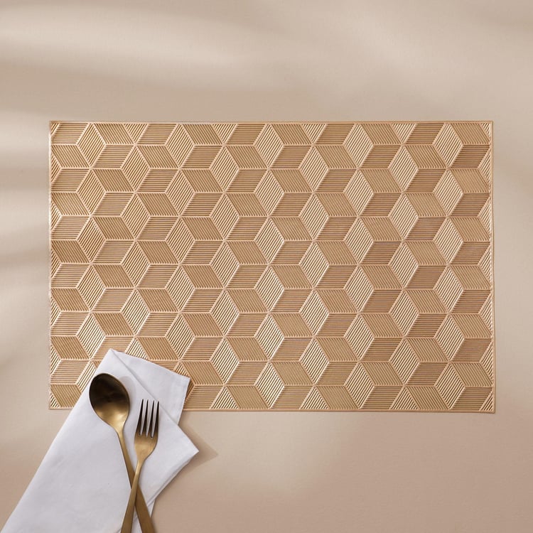 Cinder PVC Geometric Lasercut Placemat