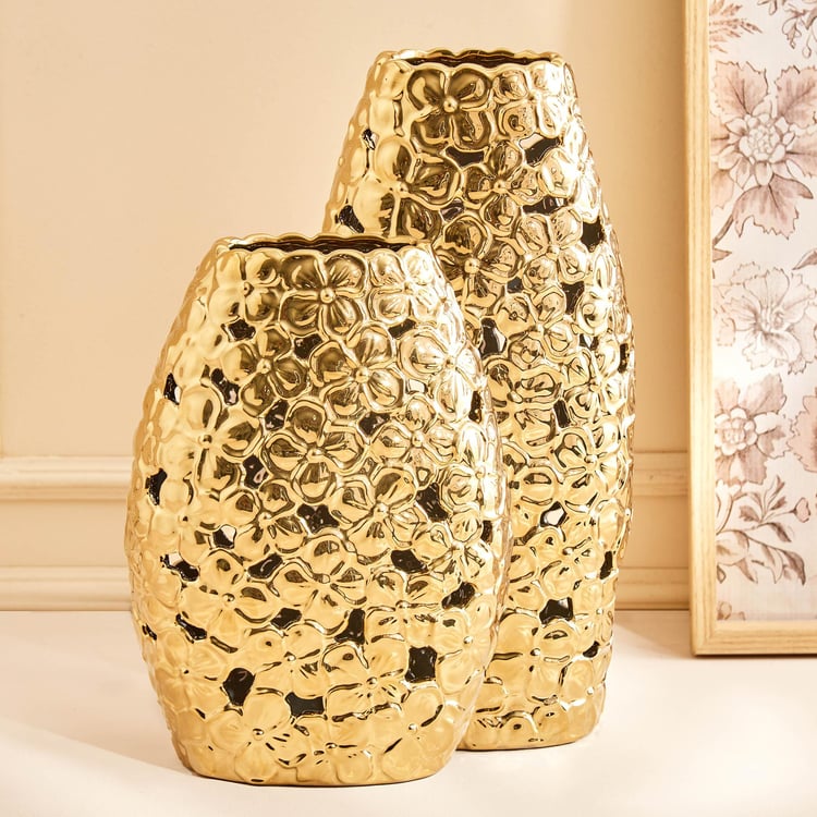 Stellar Celestial Porcelain Floral Vase