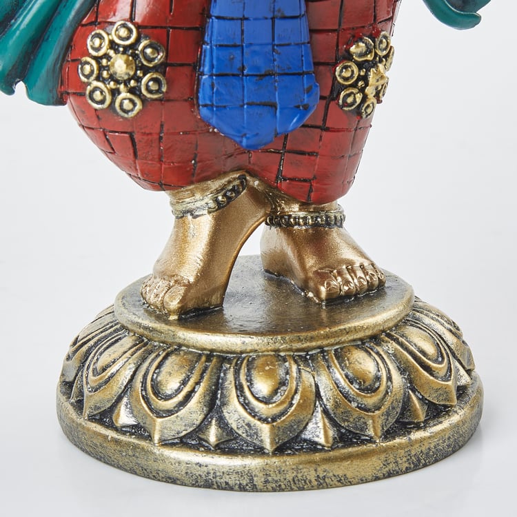 Alpana Polyresin Ganesha with Dholak Figurine