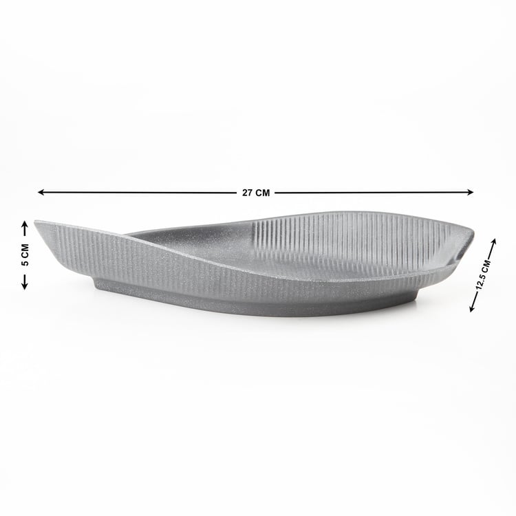 Corsica Silvano Melamine Leaf Platter - 27x12.5x5cm