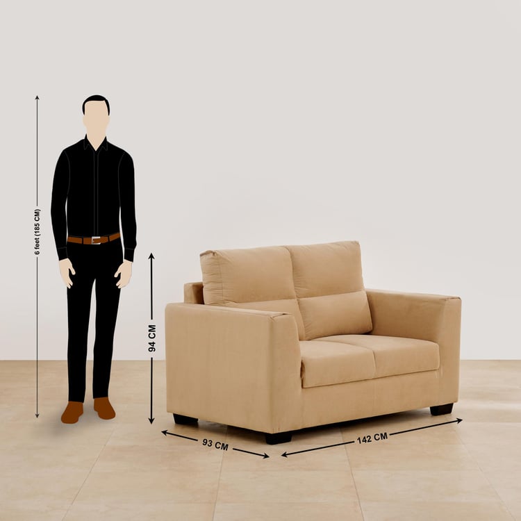 Ellora Fabric 3+2 Seater Sofa Set - Beige