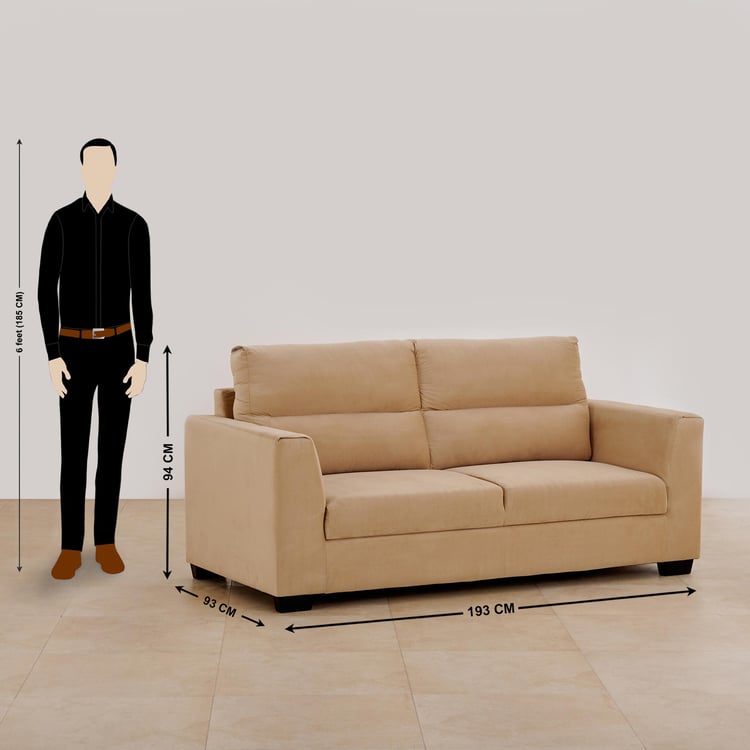 Ellora Fabric 3+2 Seater Sofa Set - Beige