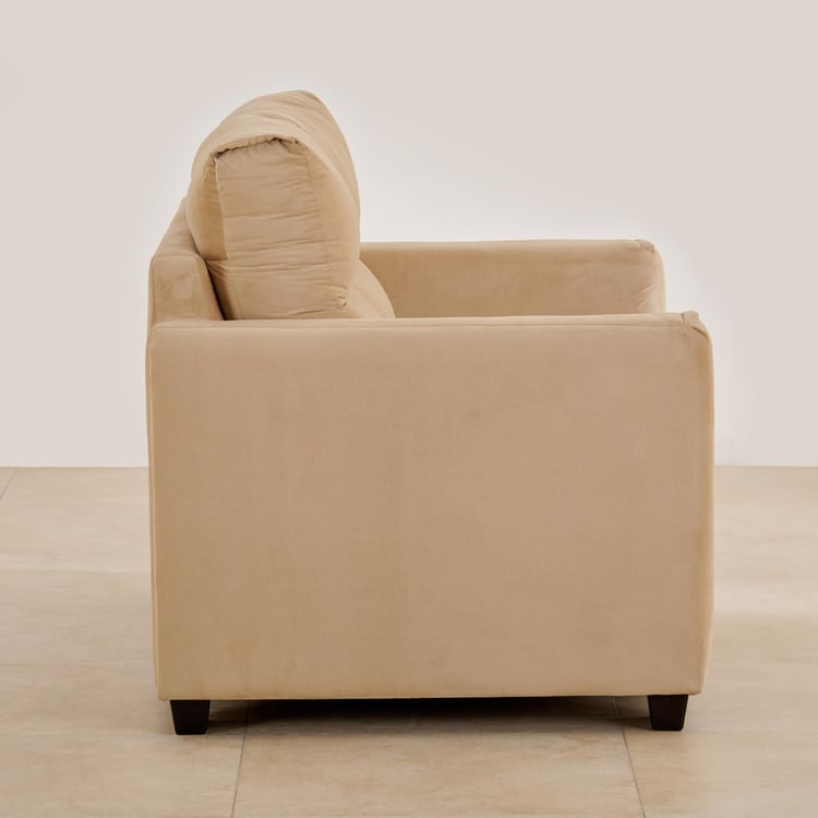 Ellora Fabric 3+2 Seater Sofa Set - Beige