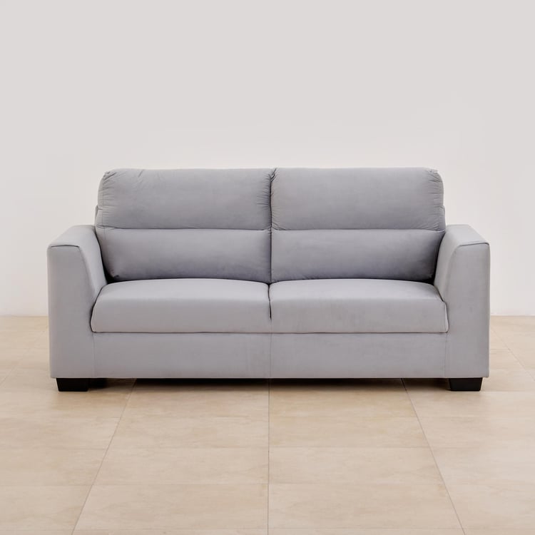 Ellora Fabric 3+1+1 Seater Sofa Set - Grey
