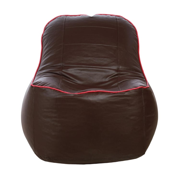 Helios Amy Faux Leather Bean Bag Cover - Brown