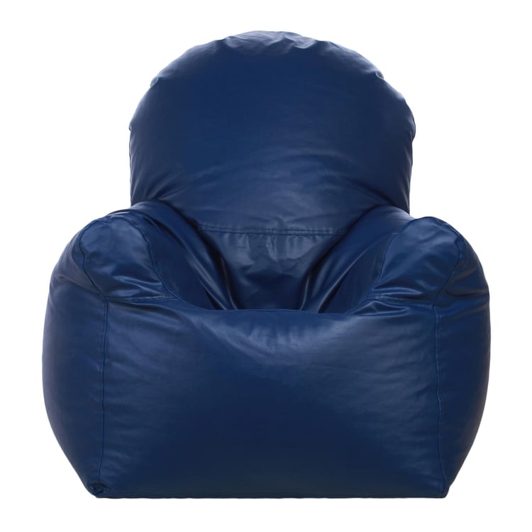 Helios Gary Faux Leather Arm Chair Bean Bag Cover - Blue