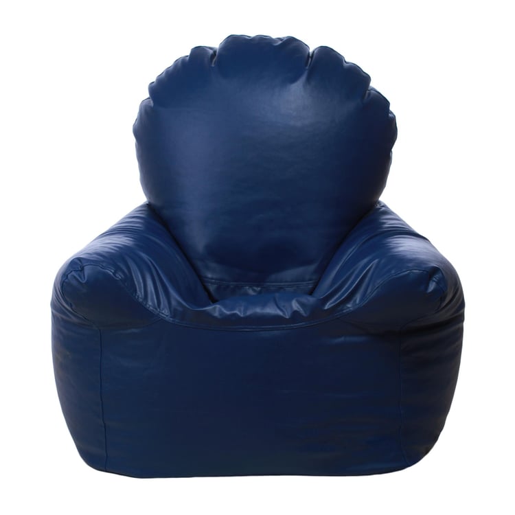 Helios Gary Faux Leather Arm Chair Bean Bag Cover - Blue