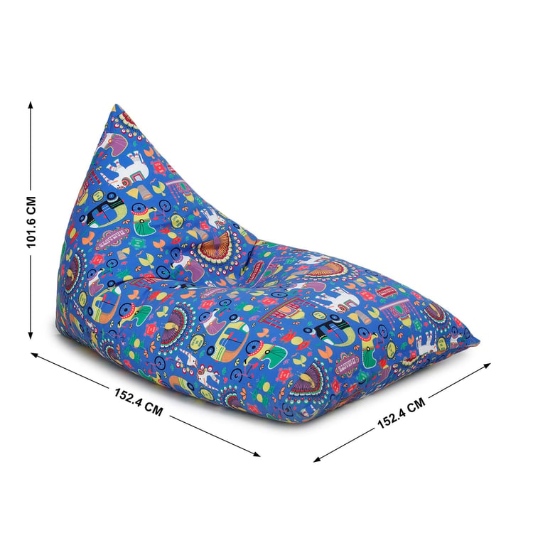 Helios Moana Canvas Bean Bag Cover - Blue