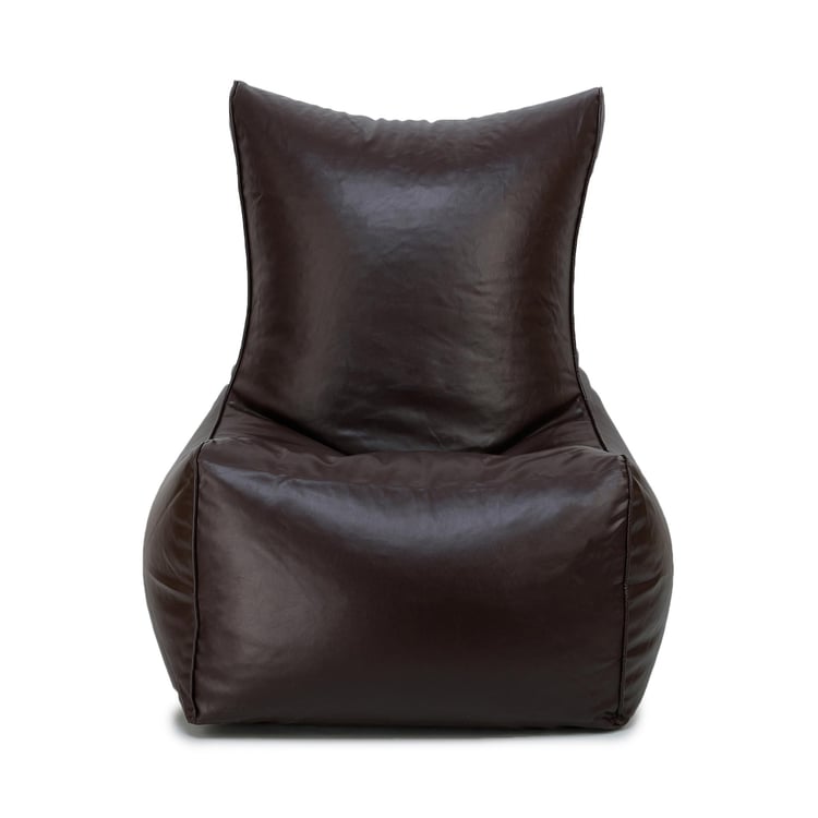 Helios Petra Faux Leather Bean Bag Cover - Brown