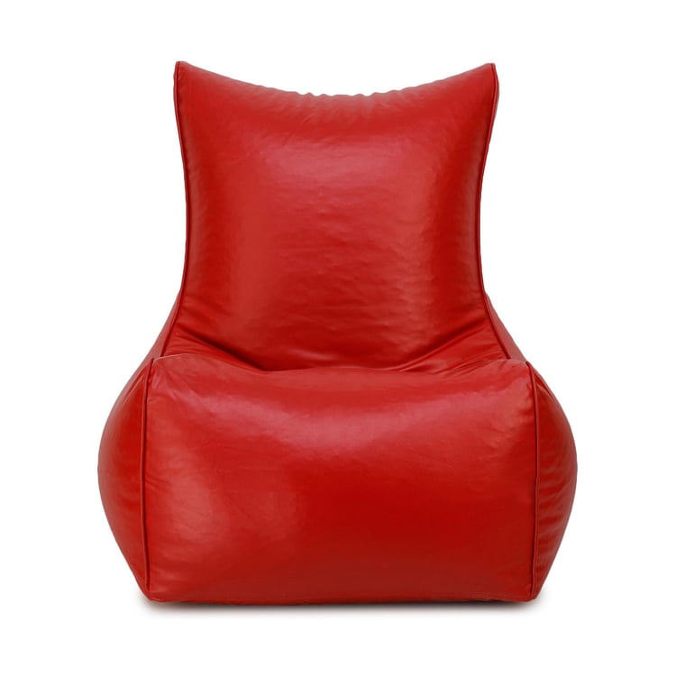 Helios Petra Faux Leather Bean Bag Cover - Red
