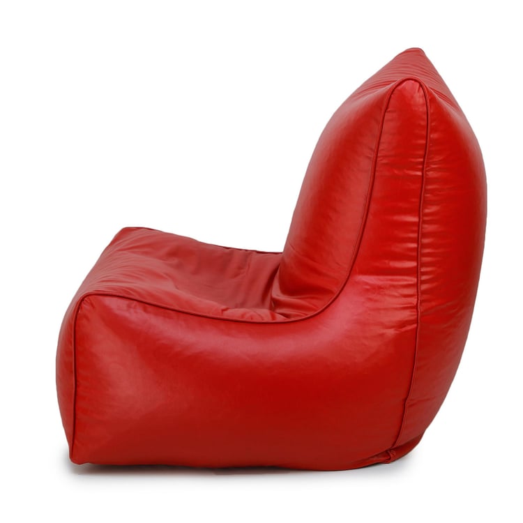 Helios Petra Faux Leather Bean Bag Cover - Red