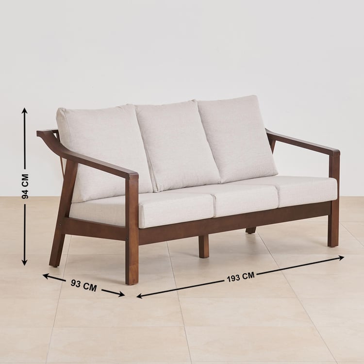 Helios Zara NXT Fabric 3+2 Seater Sofa Set - Beige