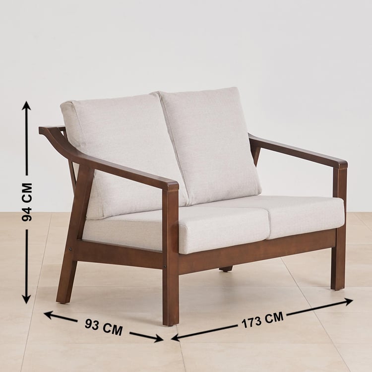 Helios Zara NXT Fabric 3+2 Seater Sofa Set - Beige