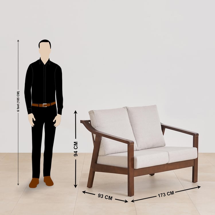 Helios Zara NXT Fabric 3+2 Seater Sofa Set - Beige