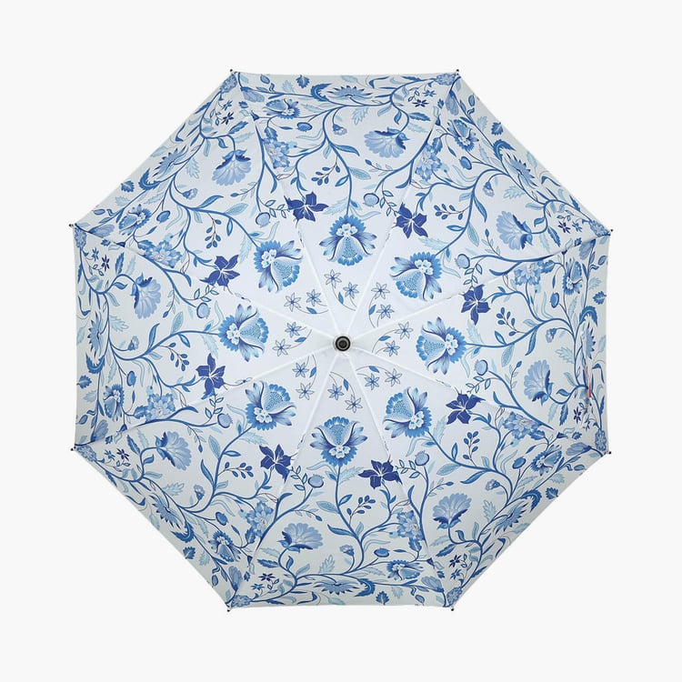 INDIAN CIRCUS Blaue Blume Printed Umbrella