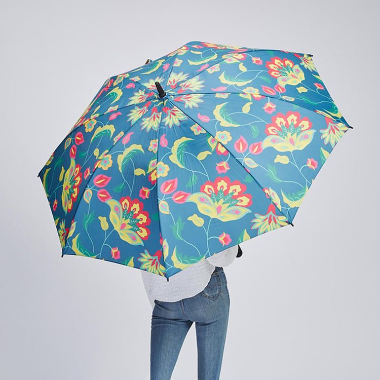 INDIAN CIRCUS Cyanic Pop Burst Printed Umbrella