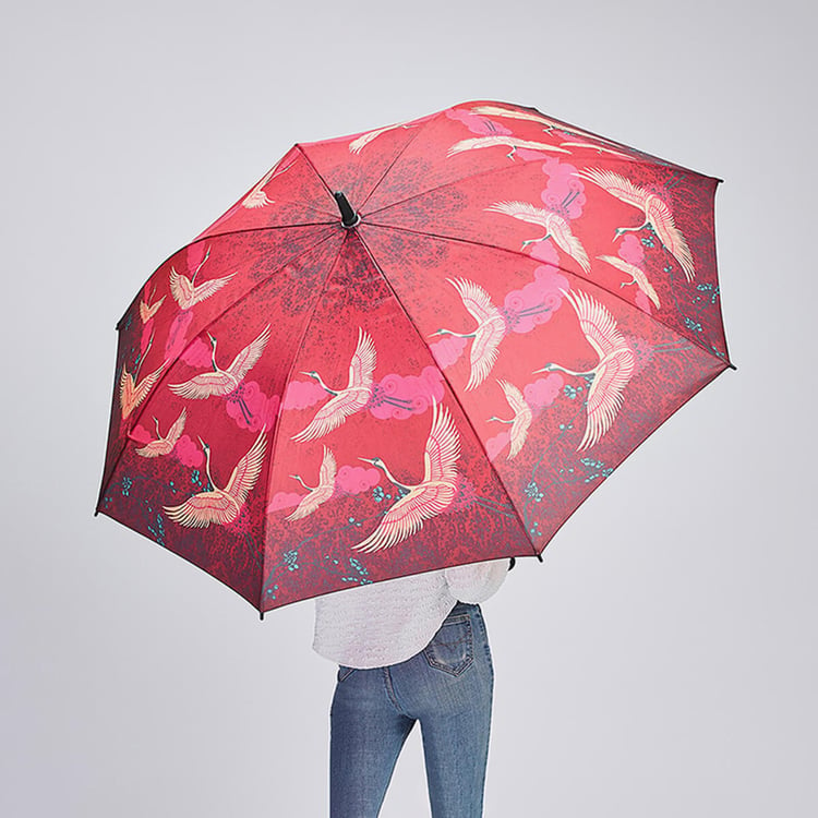 INDIAN CIRCUS Legend of The Cranes Printed Umbrella